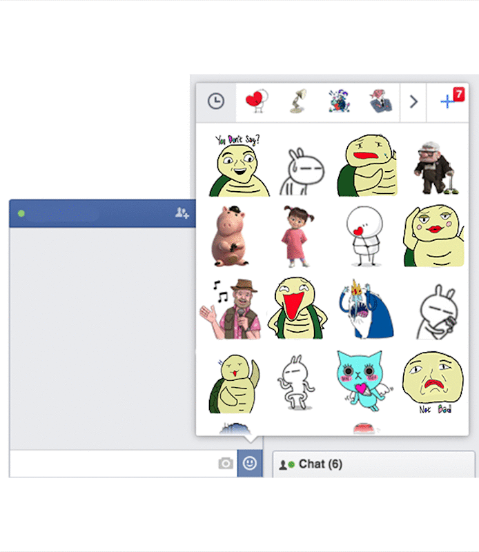 animated stickers for facebook chat